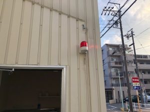 名古屋市名東区にてパトライト取替電気工事