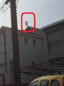 愛知県長久手市の住宅にてＴＶアンテナ取替工事