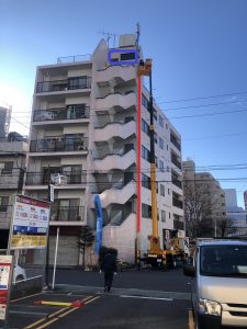 名古屋市東区のマンションにてエレベータ用電源線の改修電気工事