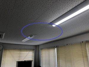 名古屋市港区のオフィスにて殺菌灯（空気循環式紫外線清浄機）の取付電気工事